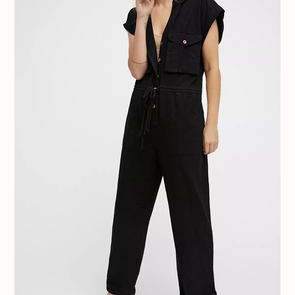 🍋✨ Free People Ashley's Hooded Romper in Cream size M - Picture 3 of 10